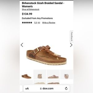 Braided Birkenstock Gizeh sandles